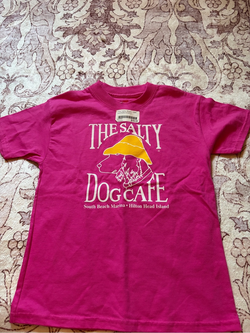 The Salty Dog Cafe Pink Hilton Head Island Graphic Tee